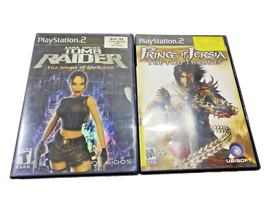 Prince of Persia The Two Thrones And  Lara Croft Tomb Raider Sony PlayStation  2