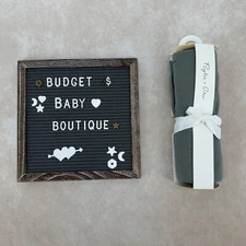 NWT RYLEE + CRU Aqua Cotton Crepe Baby Swaddle Blanket