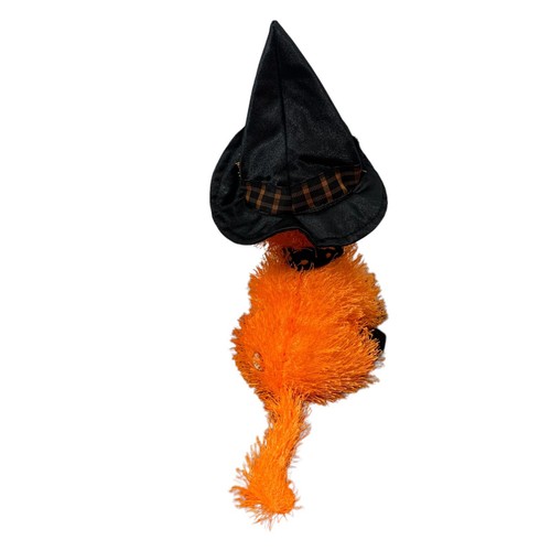 Plushland Halloween Cat Plush Stuffed Animal Pumpkin Witch Hat Orange Kitten - Picture 3 of 10