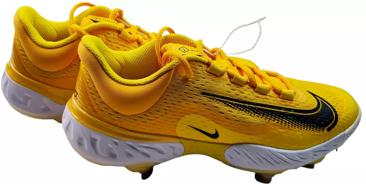 Nike Alpha Huarache Elite 4 Baseball Cleats Yellow DR6851-701 Mens Size 7