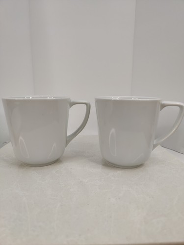 Sur La Table White Cups Porcelain Coffee Tea Mug Set of 2 - 第 1/7 張圖片