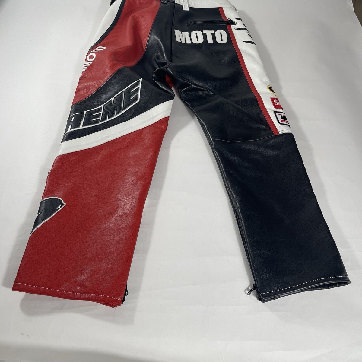 Supreme Tekken Yohji Yamamoto Vanson Leather Pants Size 32 Red