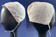 Victorian Antique Ayrshire Whitework Embroidery Lace Women's Bed Cap Bonnet VTG