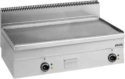 MBM Elektro-Grillplatte, Bautiefe 600 mm, glatte Chromfläche - 25% sparen