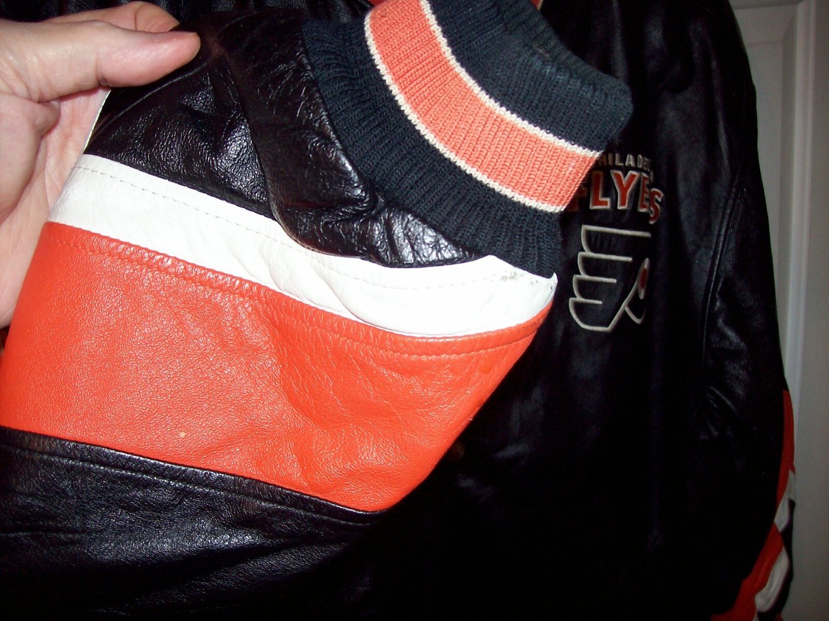 Vintage 90s Philadelphia Flyers XLarge Leather Jacket NHL G Vintage 90s Philadelphia Flyers XLarge Leather Jacket NHL G