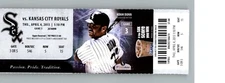 Kansas City Royals vs Chicago White Sox 4/4/2013 Full Ticket - Adam Dunn 