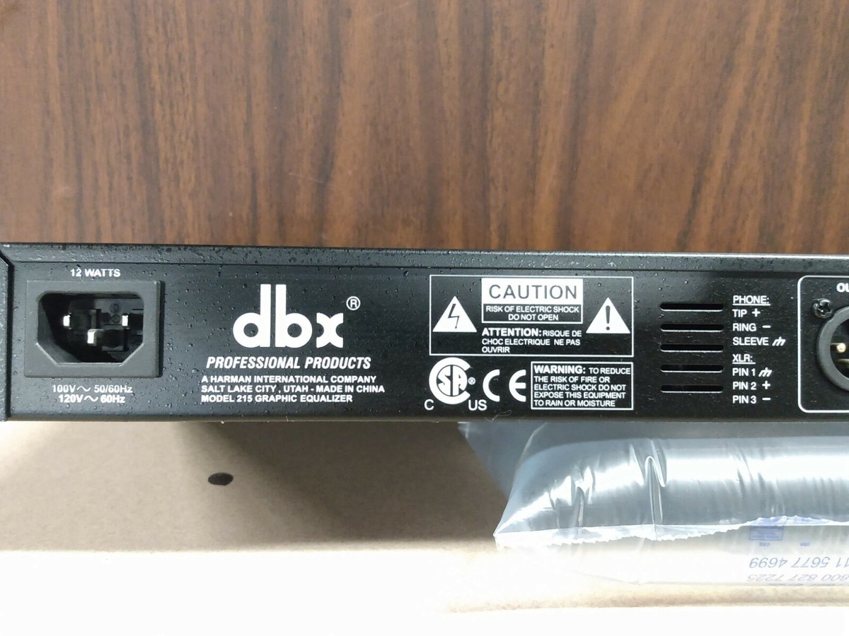 dbx 215 グラフィックイコライザー 166XL コンプレッサー DBX 215 Graphic Equalizer | eBay