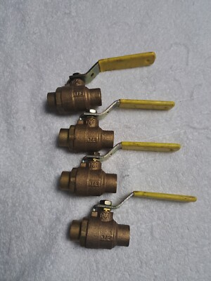 4 - UNUSED  Milwaukee Valve BA-100 1/2'' Ball Valve 600 WOG 150 SWP