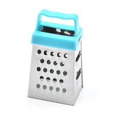 Blue Mini Grater Stainless Steel Small Grater for Cheese Ginger Vegetable