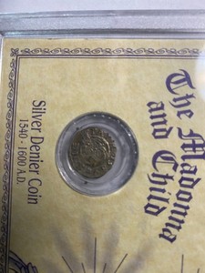 MADONNA and CHILD silver DENIER