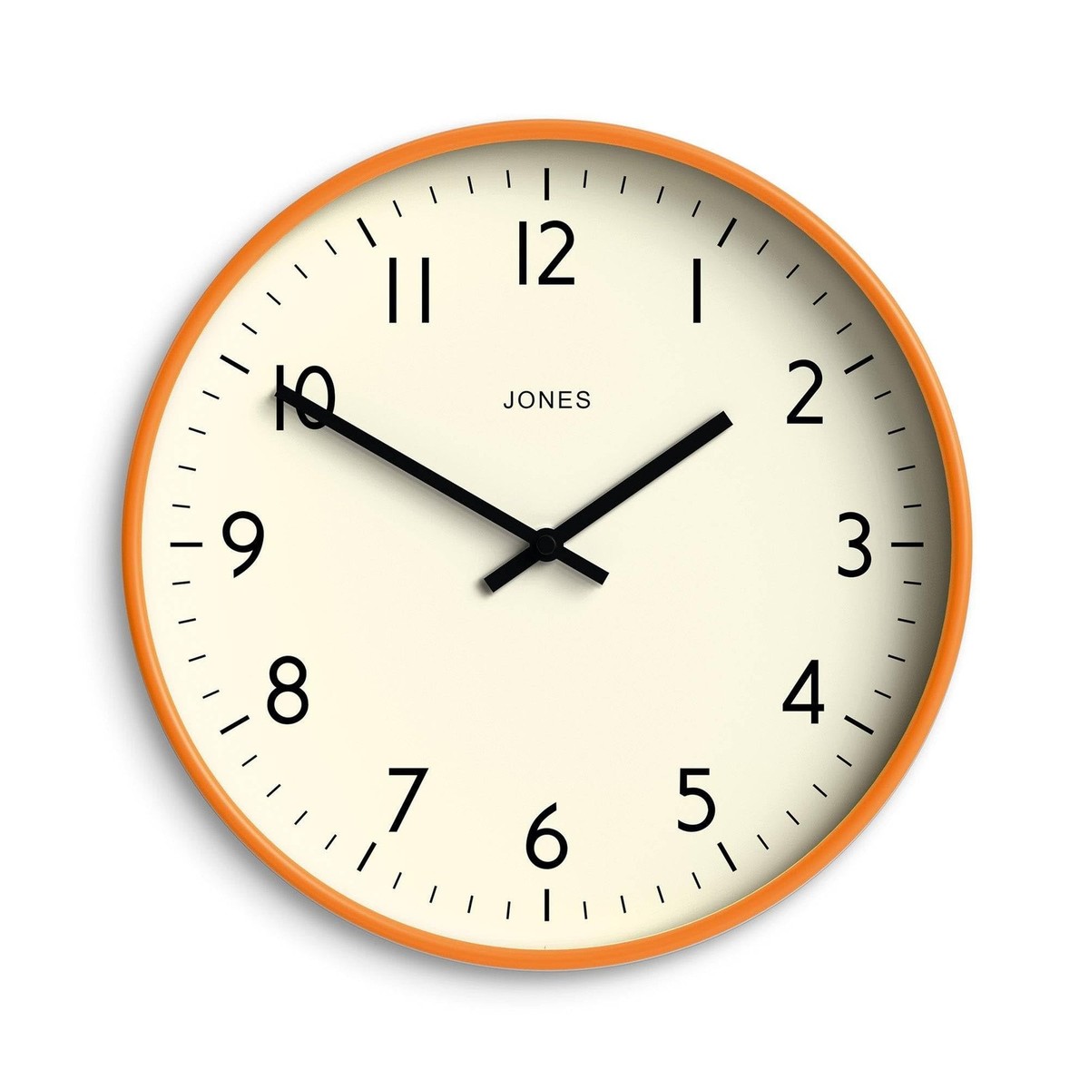 JONES CLOCKS® Studio wall Clock | Modern Round Style | 12 inch