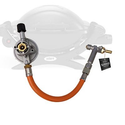 Weber Ersatzteil Ventil mit Schlauch und Regler für 50 mbar Q 100/1200 Nr. 65741