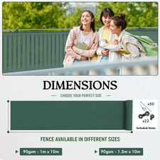 Fence Privacy Screen Windbreak Heavy Duty Fabric Windbreak Netting Garden Patio