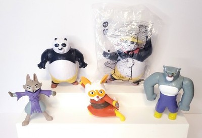 Burger King Kung Fu Panda 4 Figures Lot Set Shifu Zhen Tia Lung 2024 Meal Toys