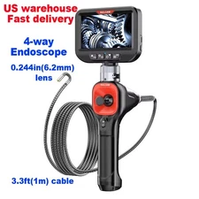 Flexible kabel 4-Way 360° 3.3ft Borescope Industrial Endoscope Inspection Camera
