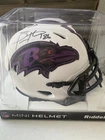 Todd Heap Signed Baltimore Ravens Lunar Eclipse Mini Helmet JSA Certified