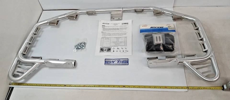 NERF BARS 2004-2013 YFZ450 Yamaha GYT-5TG31-00-SL Plateado Incluye Red Negra Foto 2 de 4
