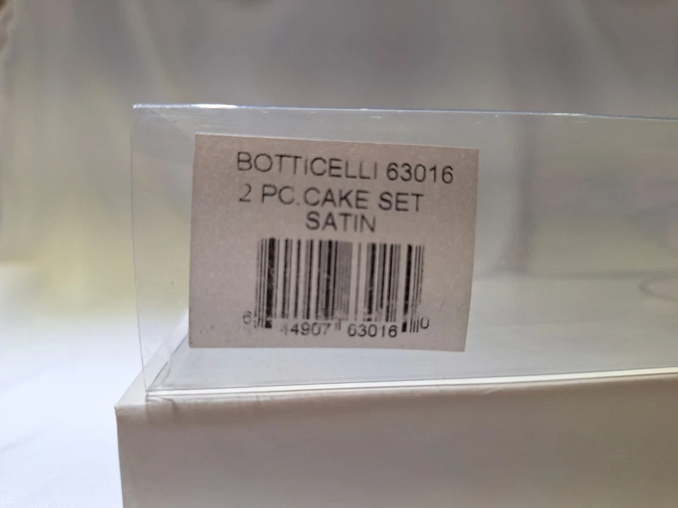 Ricci Argentieri - Juego de 2 pasteles satinados - Botticelli 63016 - Acero inoxidable 18/10 Foto 3 de 4