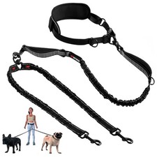 Heavy Duty Hands Free Dog Leash Two Small/Medium Dogs Up to 90 lbs Comfor...
