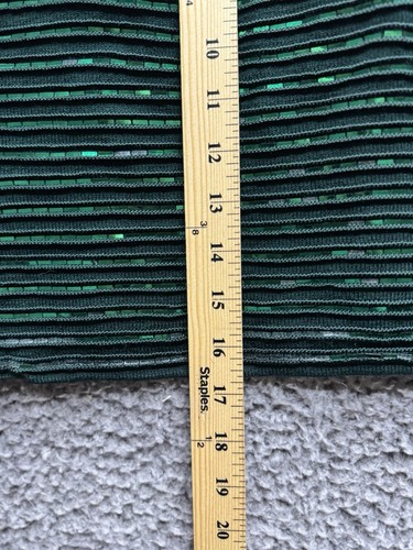 St. John Evening Metallic Green Santana Knit Pencil Skirt Size 8 - Picture 8 of 9
