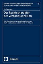 Der Rechtscharakter der Verbandssanktion Tim ...