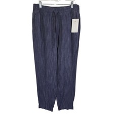 ATHLETA Retreat Linen Ankle Pant Athletic Casual Pants Women's M NWT