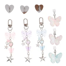  3 Sets Type-C Dust Plug Charm: USB C Anti-Dust Plug - Butterfly Dust Cap