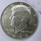 1966 KENNEDY HALF DOLLAR, 40% SILVER