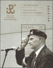 Poland 2019 - 75th anniversary of the Warsaw Uprising - Fi bl 338 MNH**