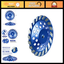 7" Turbo Diamond Grinding Wheel - 20 Segments, 5/8-11 Arbor for Concrete, Paint,