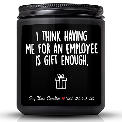 Boss Gifts for Men,Funny Christmas Gift for Boss,Vanilla Milk Scented Candles,I - Picture 1 of 7