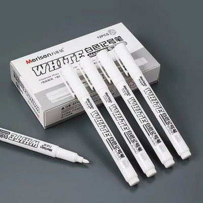 3pcs White Waterproof Permanent Paint Marker Pens for Metal Wood Fabric