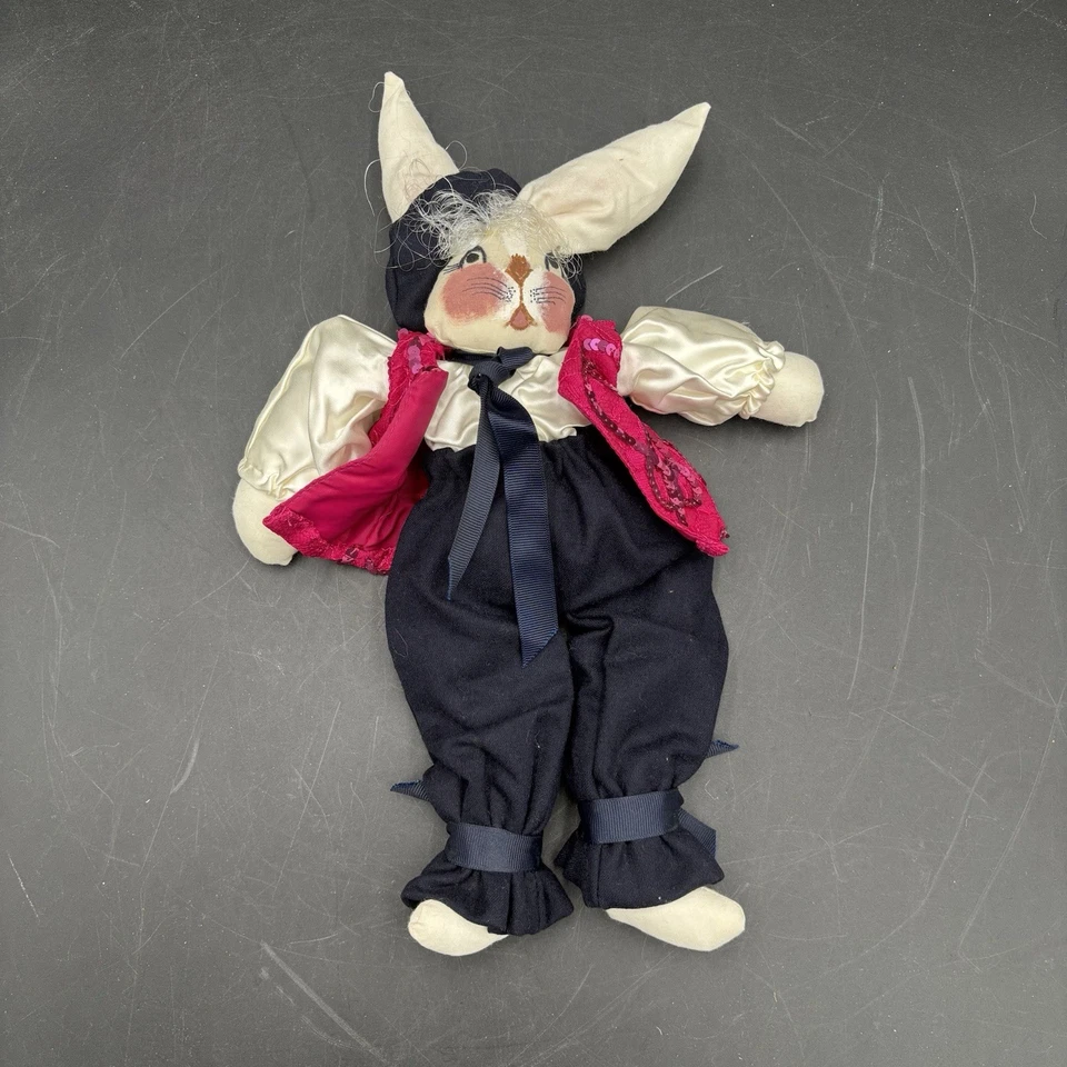 Vtg Pierre Lapin French Bunny Rabbit Doll Sewing Pattern Primitive Folk Art - Image 2 of 4