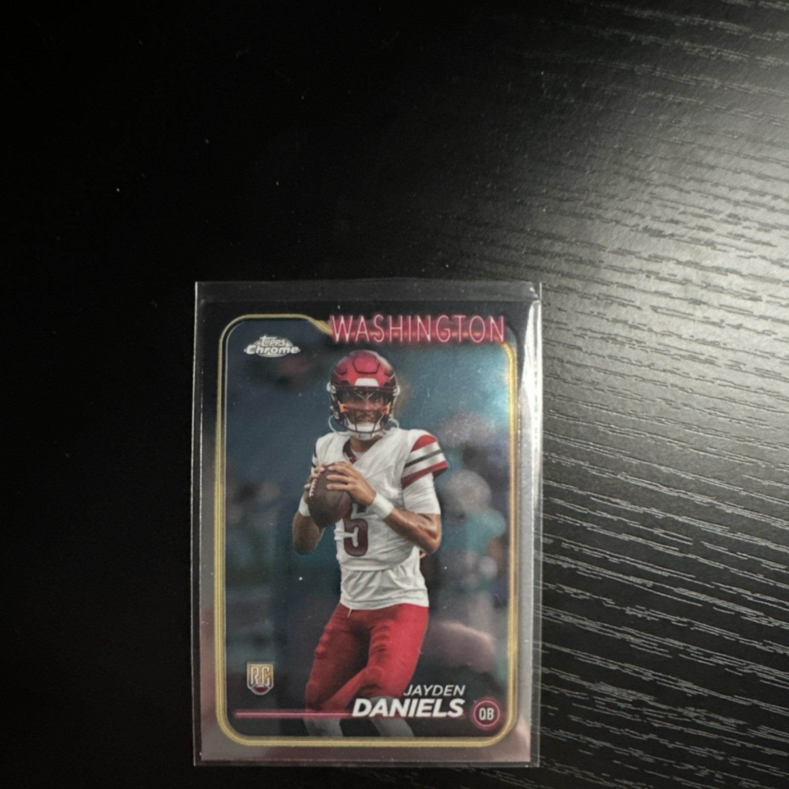 2024 Topps Chrome Rookie Refractor Jayden Daniels #201 Washington Commanders