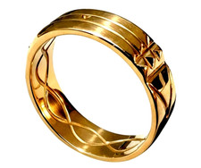 Atlantis Ring 14k Gold Sterling Silver Talisman Egyptian Amulet Handcrafted USA