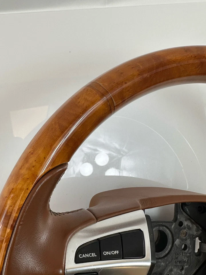 Volante de conductor Bentley Continental GT 2008-2017 OEM grano de madera 3W0419093 Foto 2 de 4