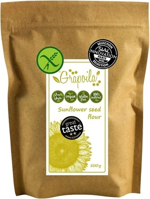 BEST OF HUNGARY Ground Sunflower Seed Flour 500g - High Protein Keto & Vegan Powder - Gluten Fr