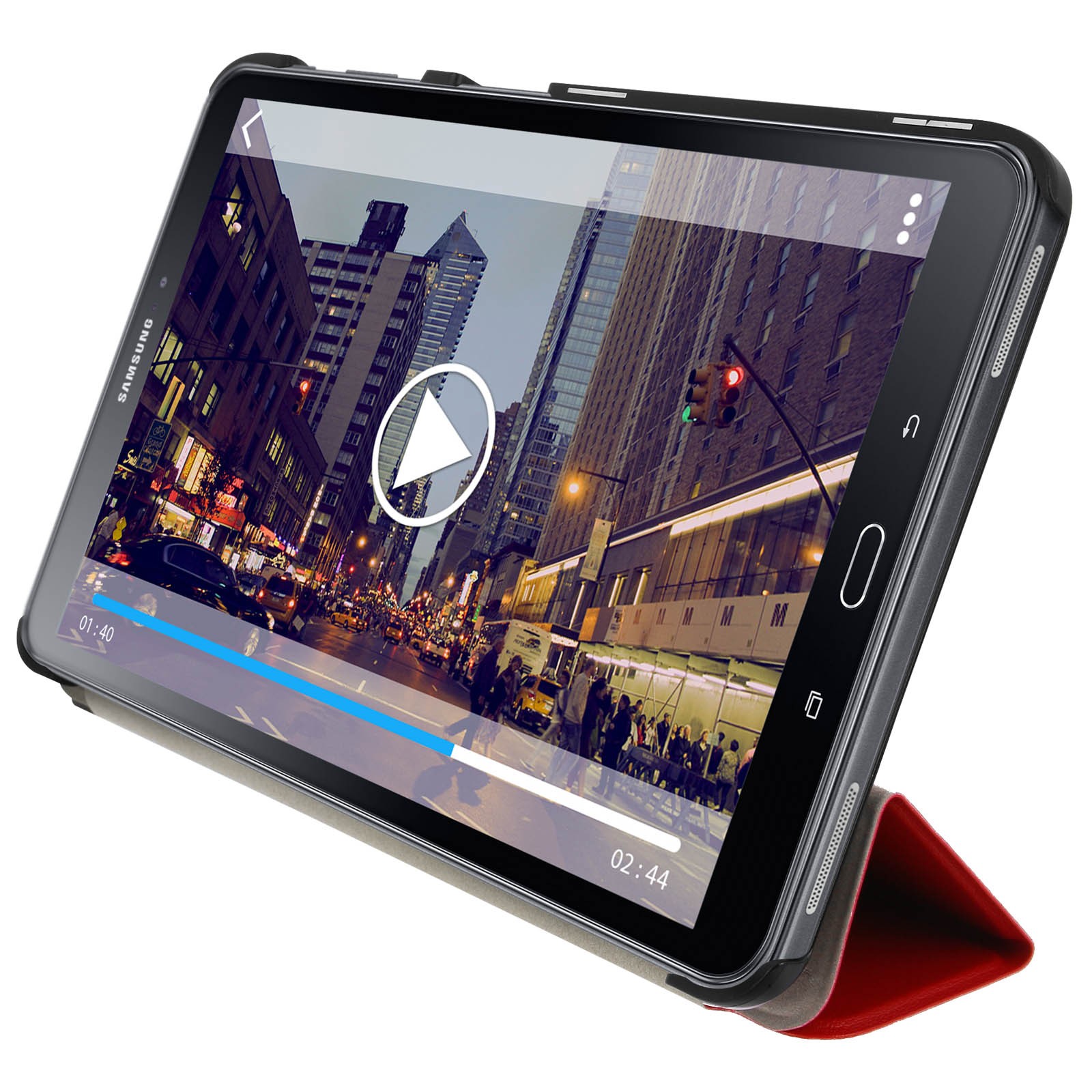 Coque Samsung Galaxy Tab A 10.1 2016 étui rouge de protection Tab A6 10.1