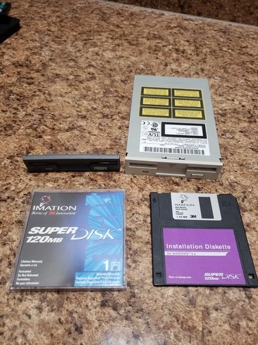 Panasonic Matsushita LKM-F934-1 Super Disk 120MB w Disk Install Diskette Win 3.1