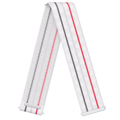 Coros Nylon Ersatzarmband 22mm lange Version   Kompatibel mit Pace 3 / Pro Weiß