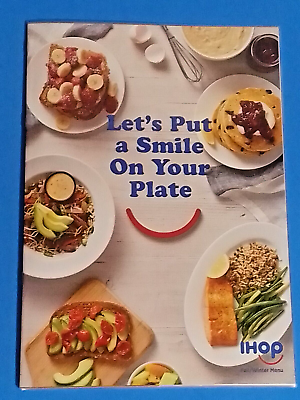 IHOP Restaurant Official MENU NEW 6 page Let's Put a smile on your