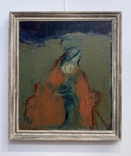 Sirotti Raimondo (1934-2017) dipinto ad olio “Maternità”