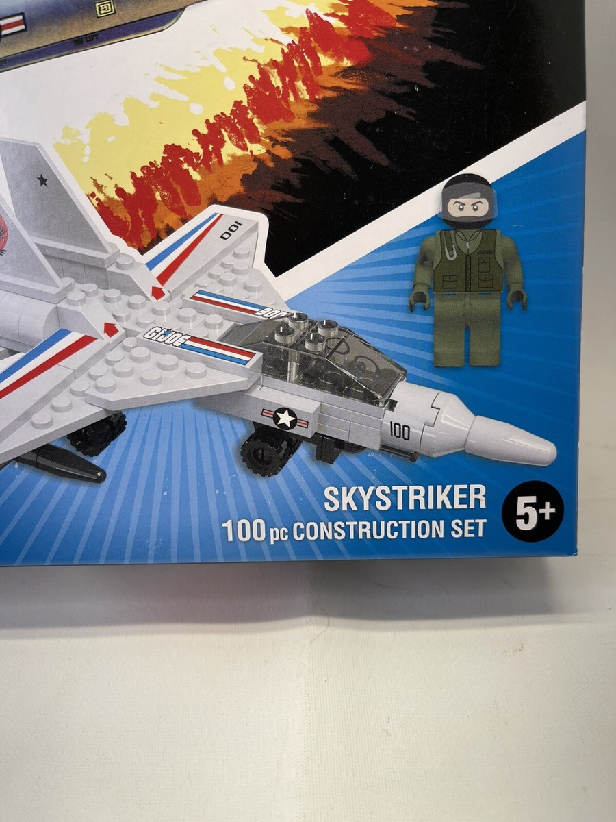 GI Joe 100 Piece Construction Brick Set Skystriker Hasbro
