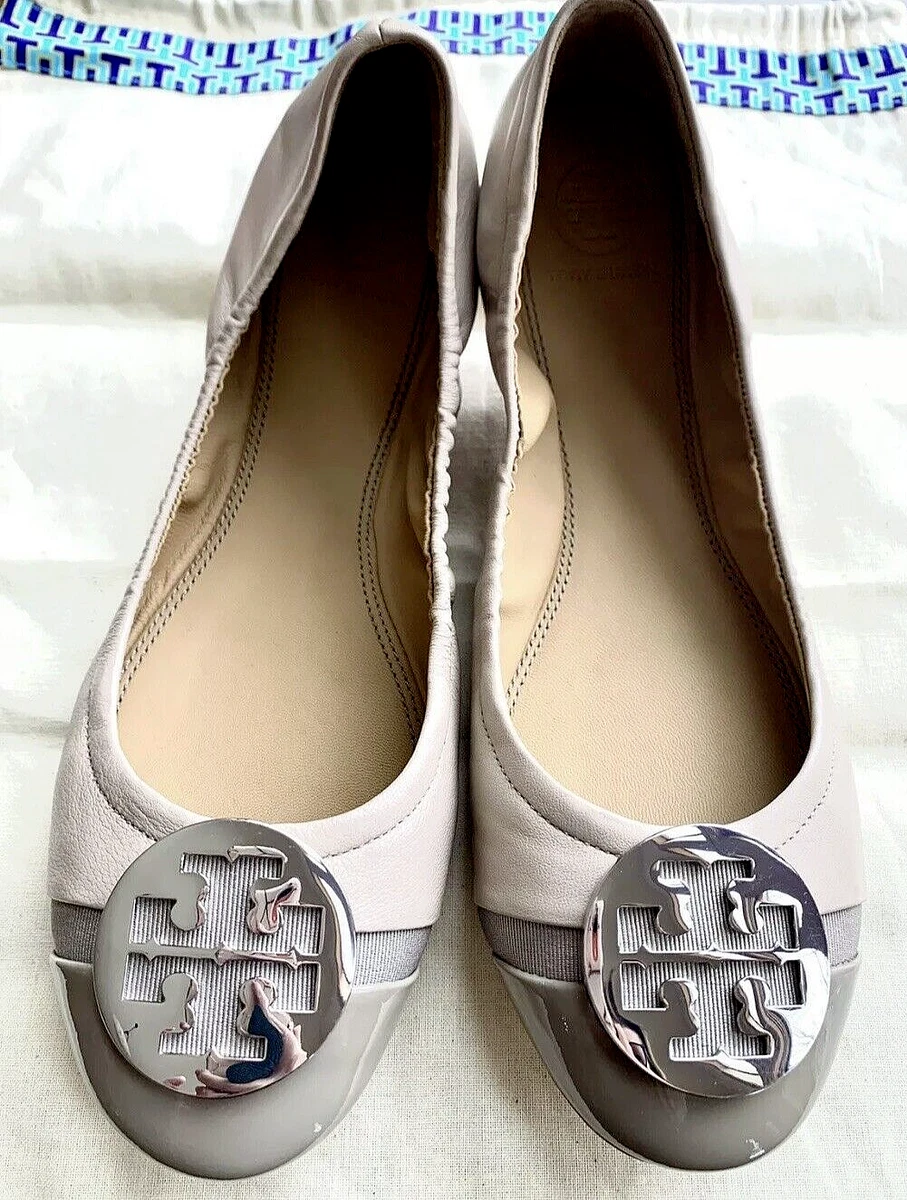 Gray tory burch best sale flats