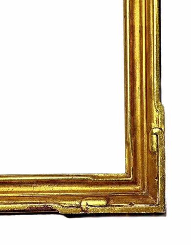 ANTIQUE TAOS SCHOOL ART NOUVEAU CARVED WOOD PICTURE FRAME GOLD GILT FITS 27”x22” - Picture 4 of 9