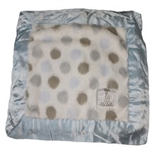 Little Giraffe Blue Gray Plush Baby Security Blanket Lovey Luxe