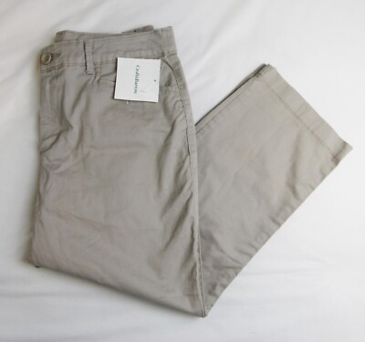 NEW Croft & Barrow Chino Classic Capri Beige Size 6