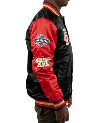 San Francisco 49ers Super bowl 5x Champion Patch Starter Satin Men