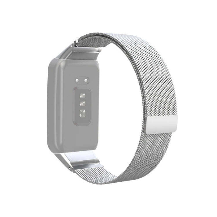 Correa de reloj de metal magnética NFC Milan libre para reloj OPPO (plateada)