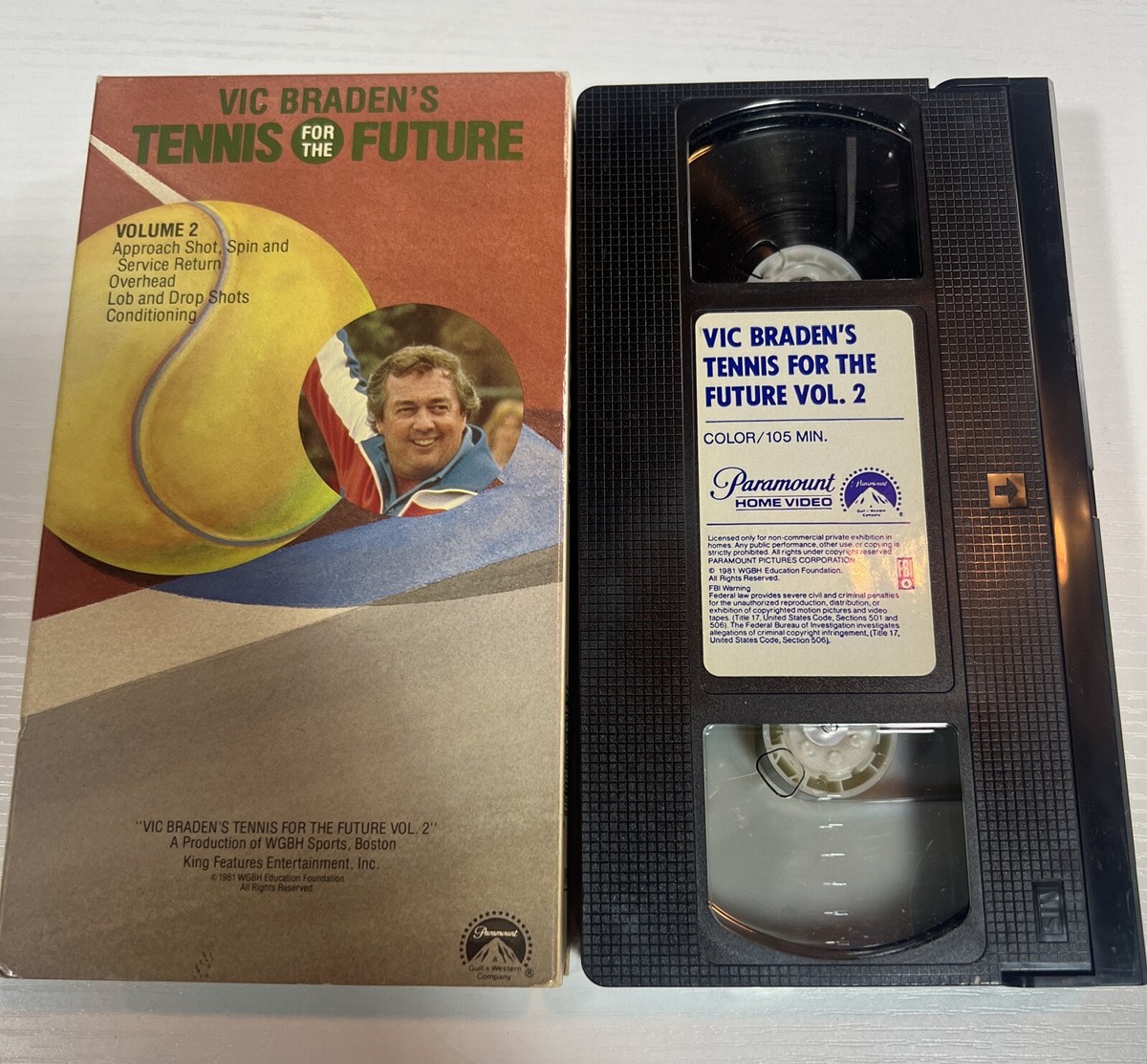 vic braden braden's TENNIS FOR THE FUTURE volume 2 VHS VIDEOTAPE